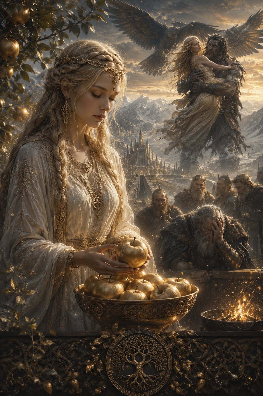 Myth illustration for Golden Apple